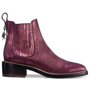 COACH Burgundy Pull On Chelsea boot